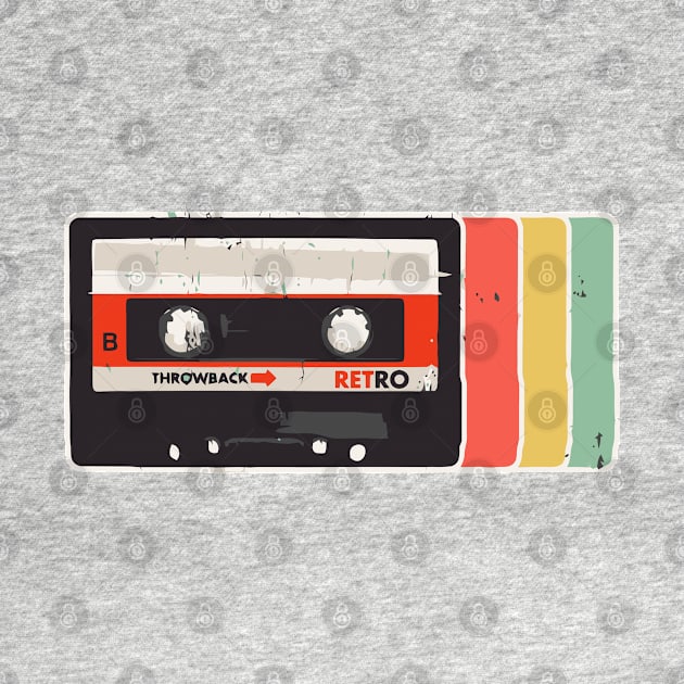 Vintage Retro Mixtape Cassette by tanambos